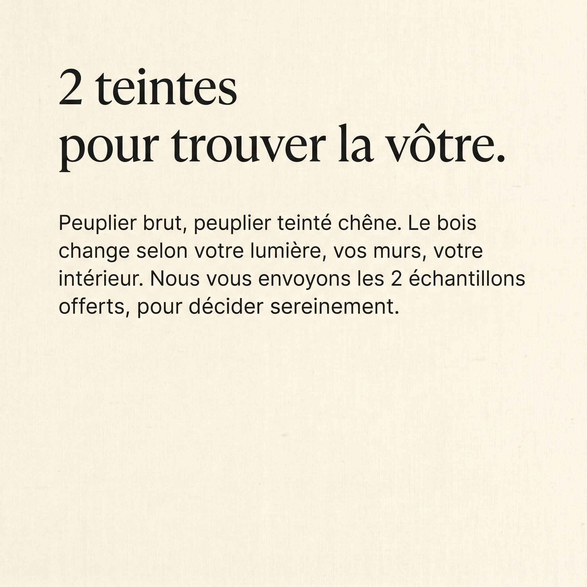 Découverte Duo | Kit d'échantillons bois