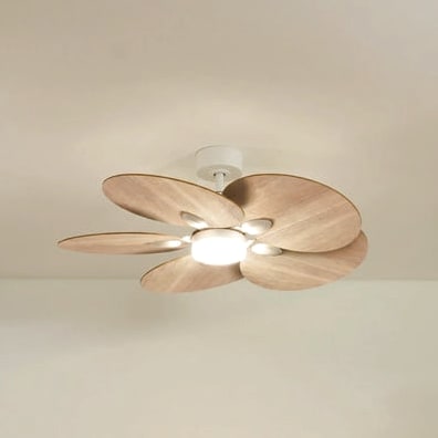 Lotus teinté Chêne | Ventilateur de plafond – Ø 105 cm