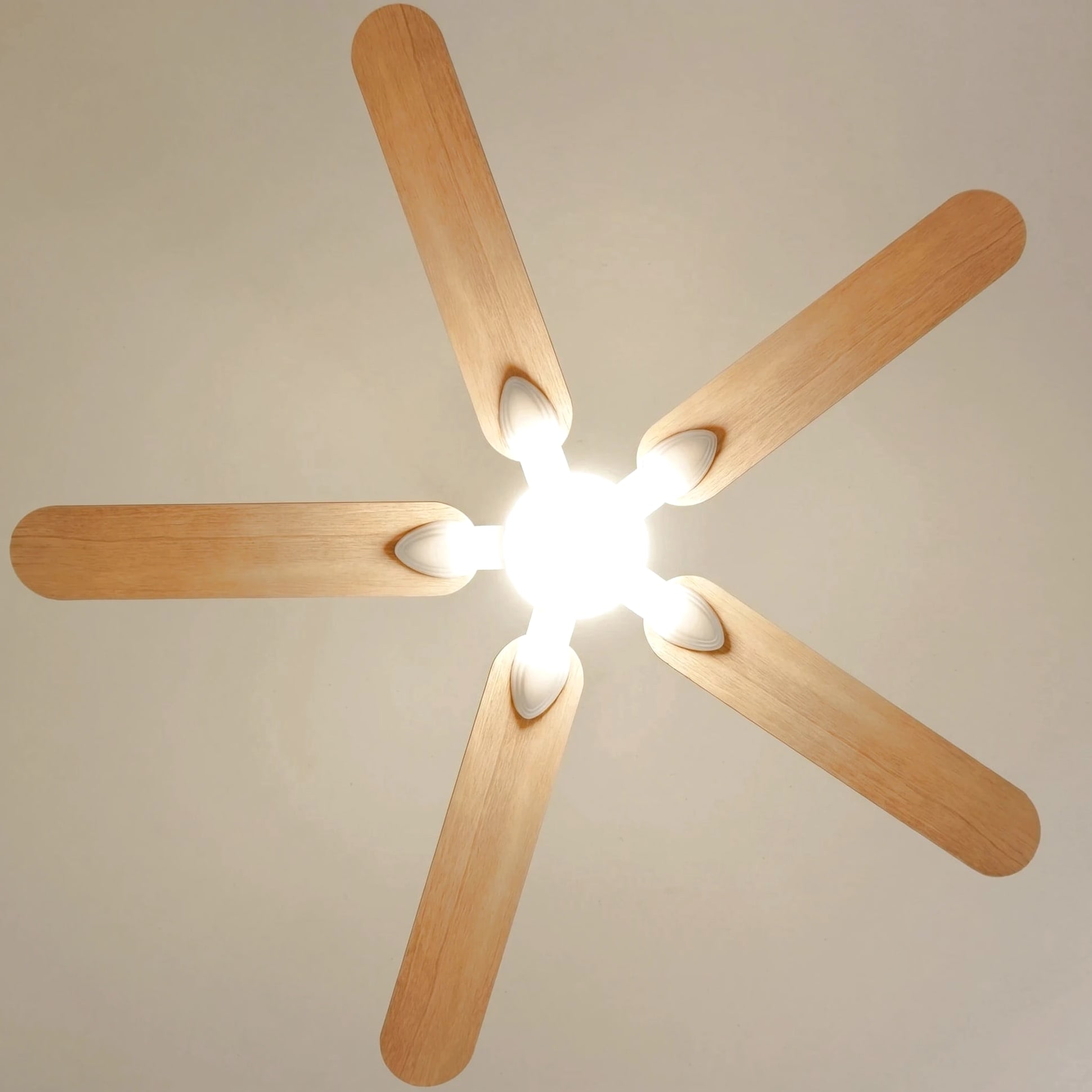Zéphyr teinté Chêne | Ventilateur de plafond
